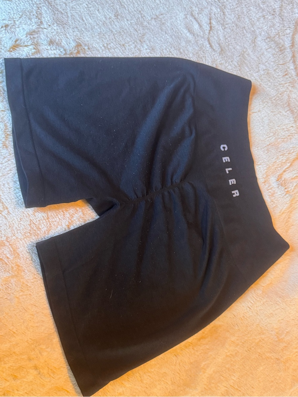 Women's Black High-Rise Lounge Shorts- like Alphalete